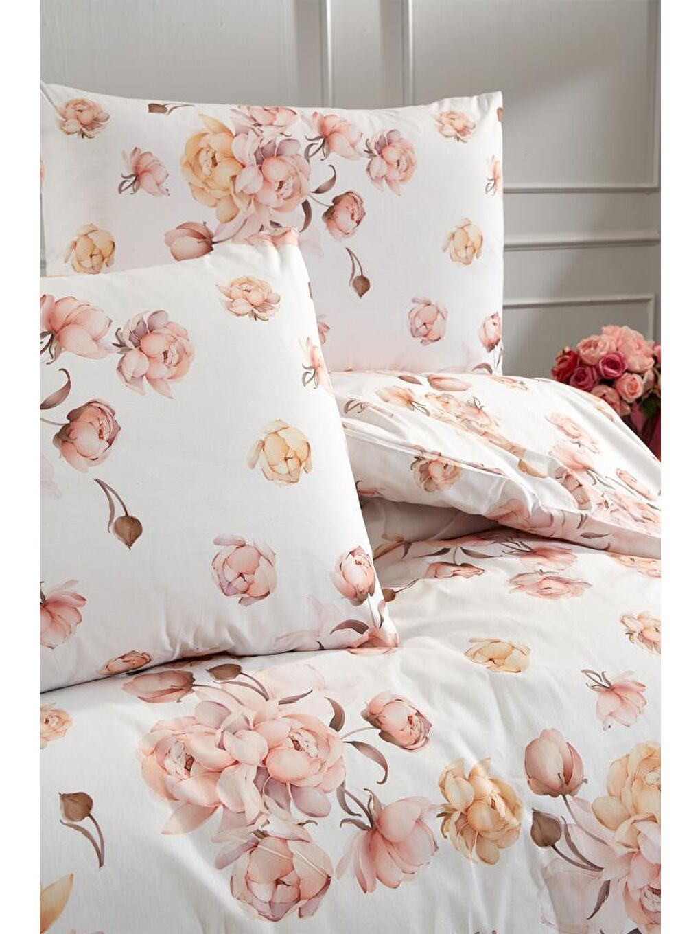 Karışık Beril Çift Kişilik Nevresim Takımı-4