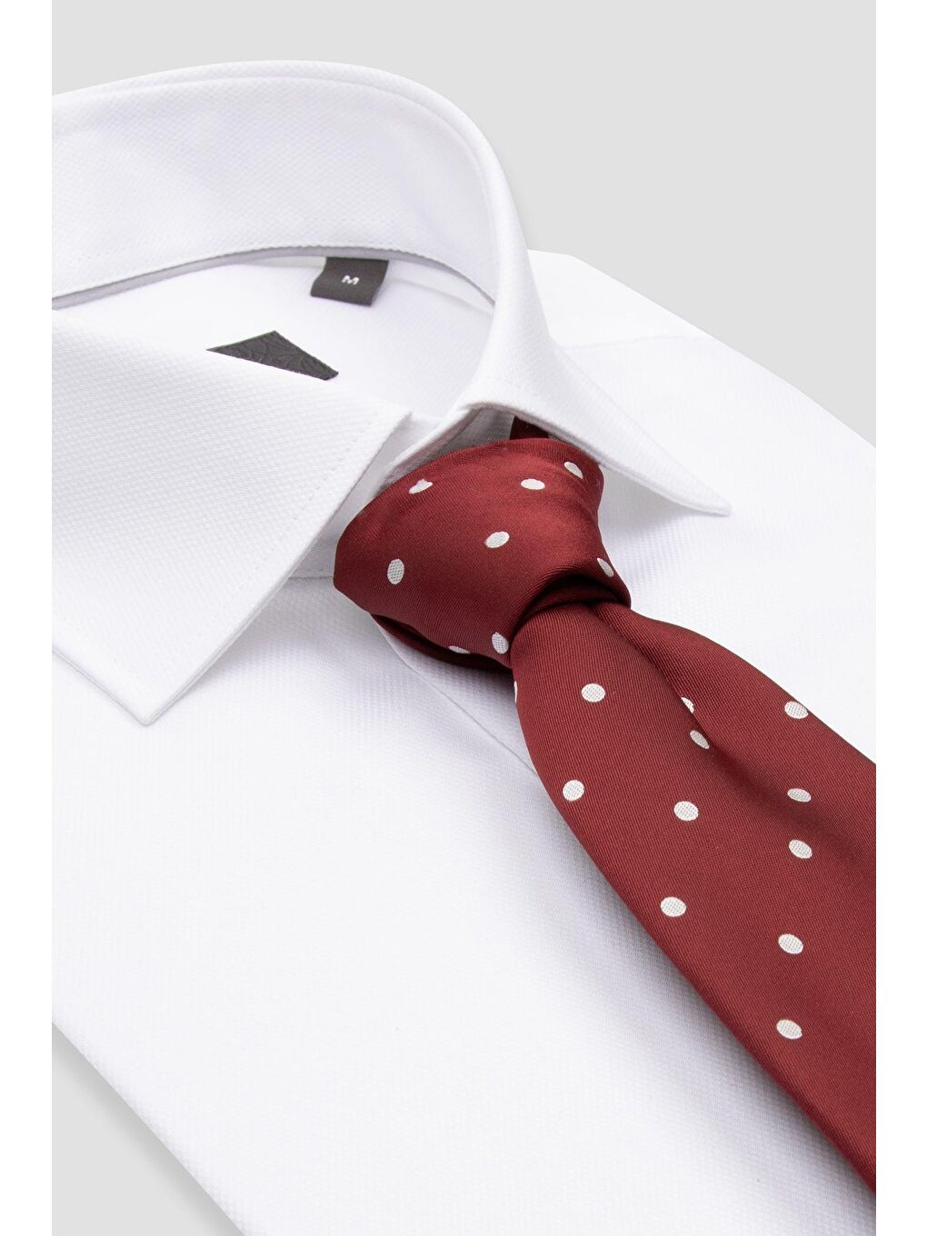 Donatello Non Iron Armür Pamuklu Slim Fit Beyaz Klasik Yaka Erkek Düz %100 Pamuk Gömlek-6