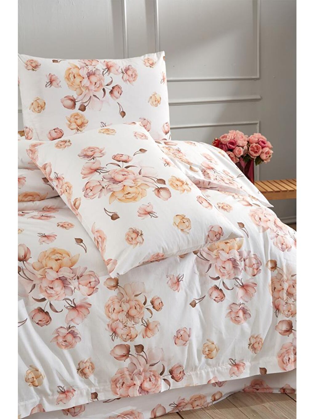 Karışık Beril Çift Kişilik Nevresim Takımı-7