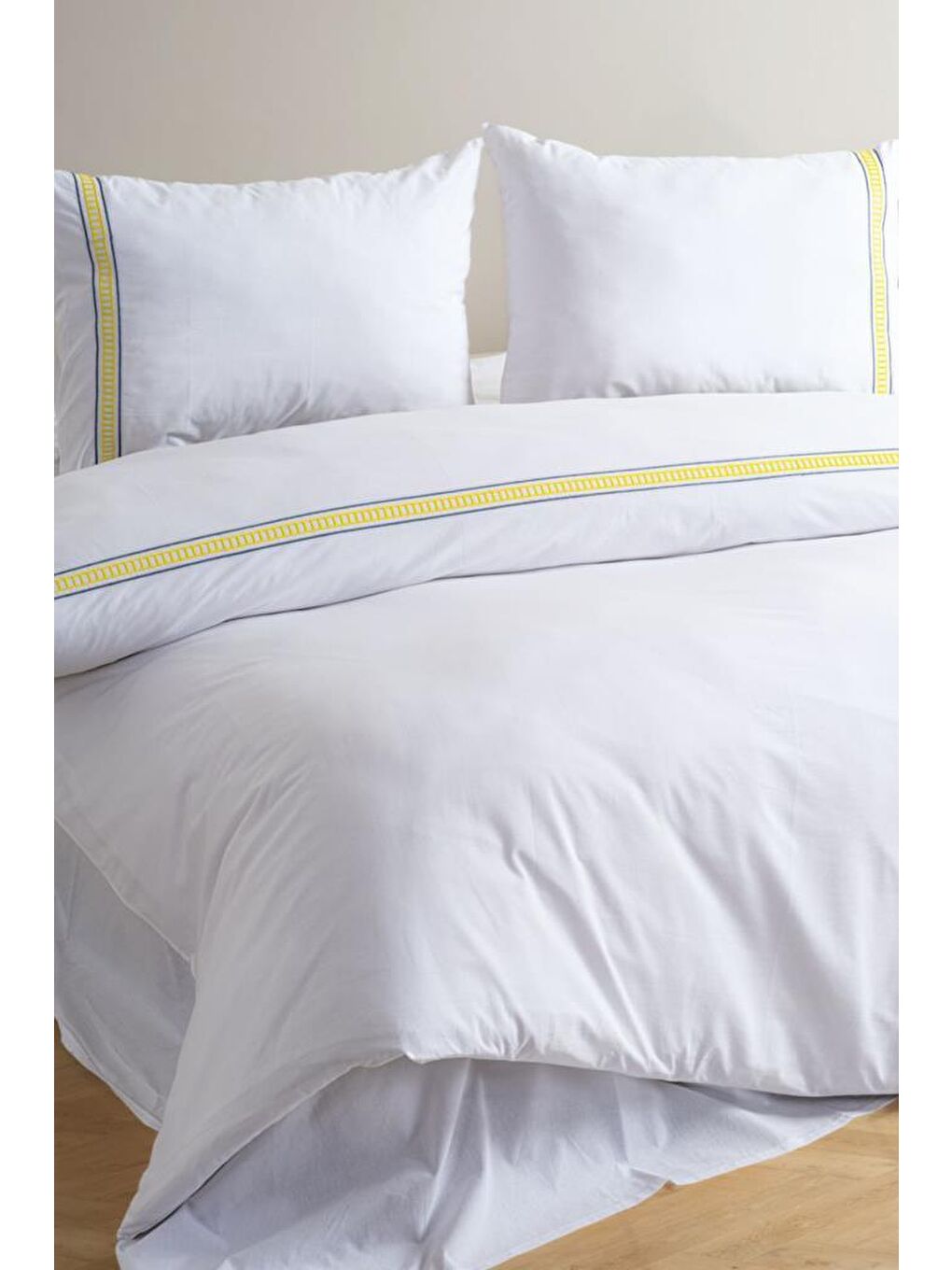 Karışık Liana Nakışlı %100 Pamuk Çift Kişilik Nevresim Takımı-1