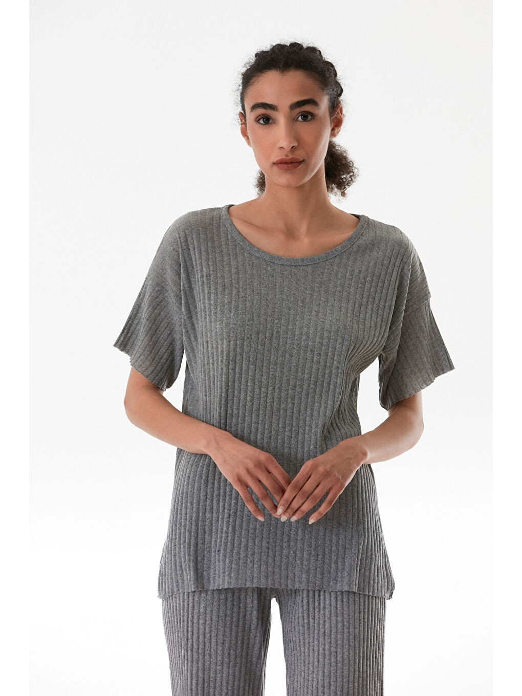 Gri Fitilli Beli Lastikli Kaşkorse Takım-1