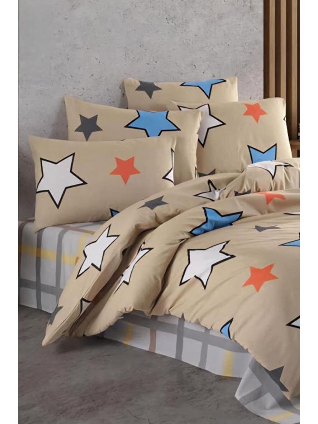 Karışık Eyşan Çift Kişilik Nevresim Takımı