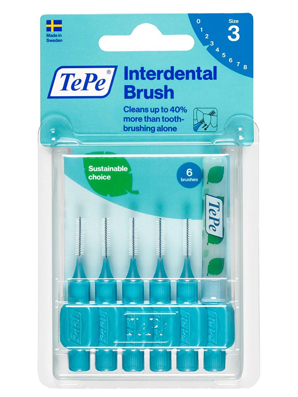 Tepe Mavi Interdental Brush Arayüz Fırçası Mavi 0.6 mm 6 lı