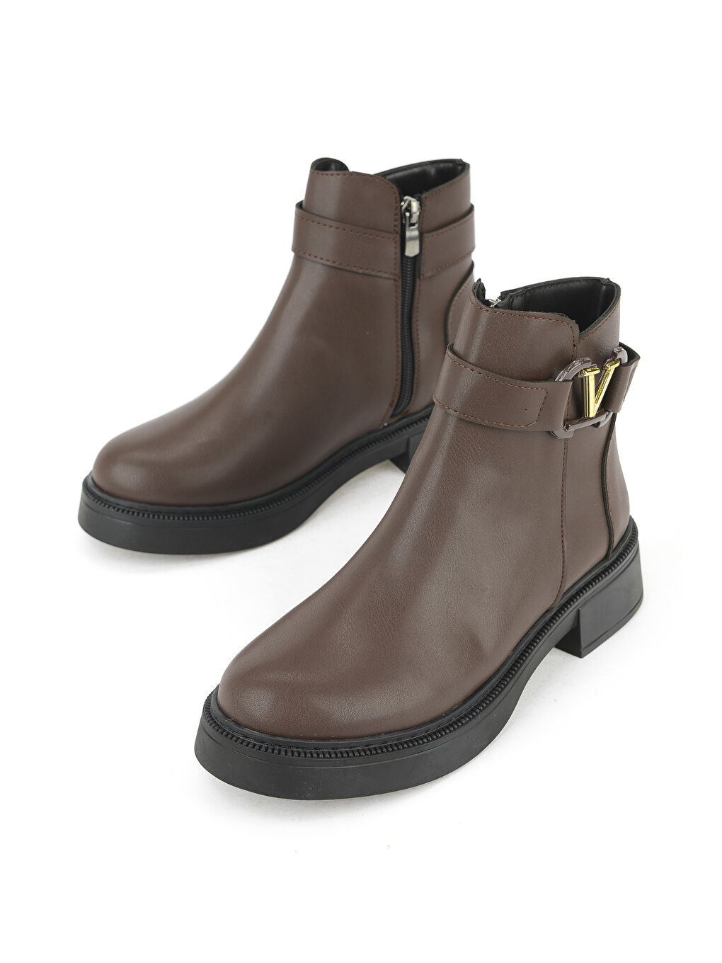 Kahverengi Kadın Bot 1531044Z4009 Kahve-4