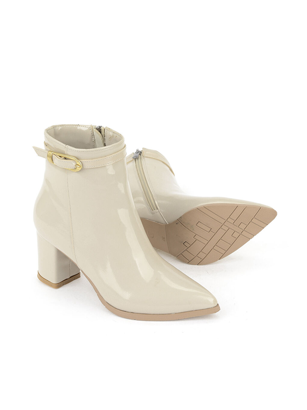 Kadın Topuklu Bot 1531044Z4010 Bej-3