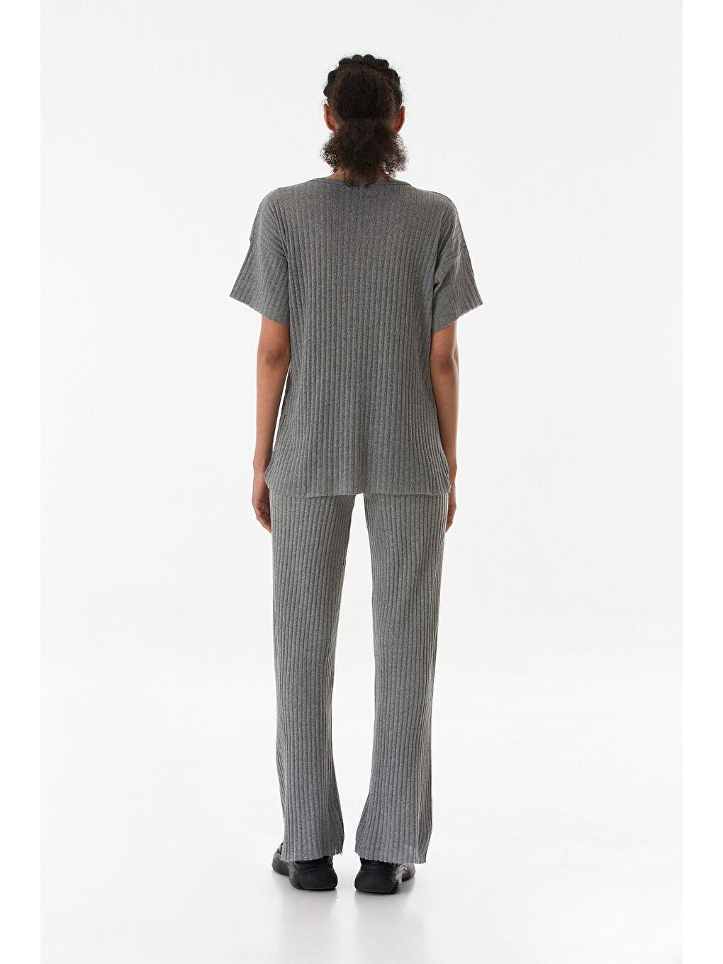 Gri Fitilli Beli Lastikli Kaşkorse Takım-3