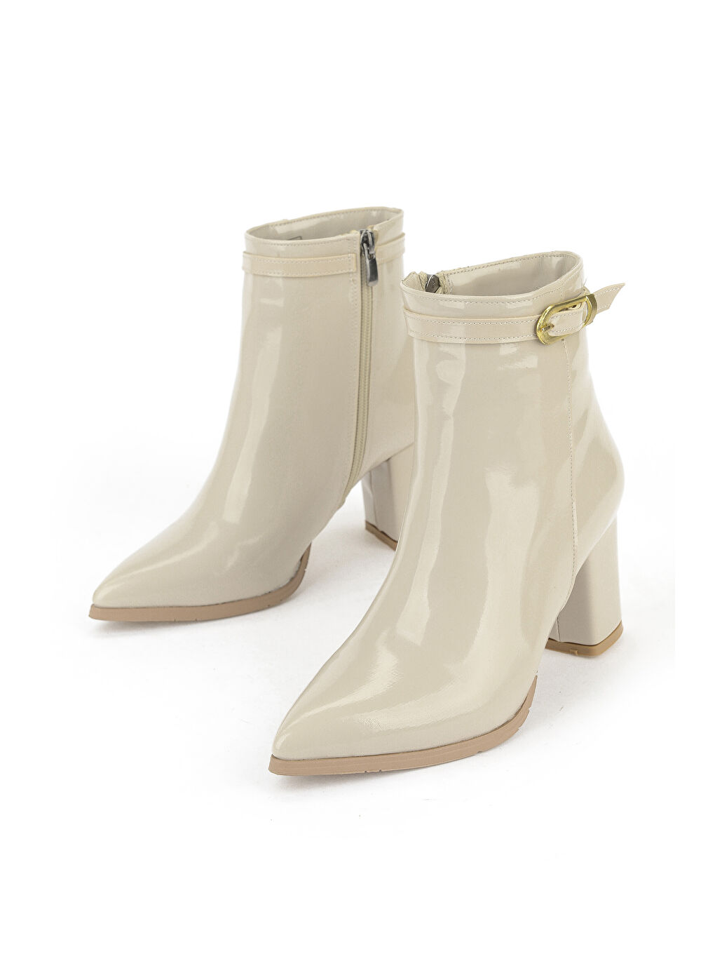 Kadın Topuklu Bot 1531044Z4010 Bej-4