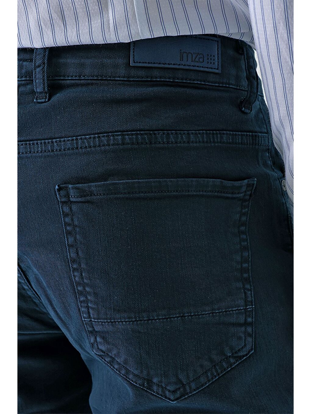 Koyu Lacivert Pamuklu 5 Cep Casual Slim Fit 5 Cep Pantolon 1003240318-10