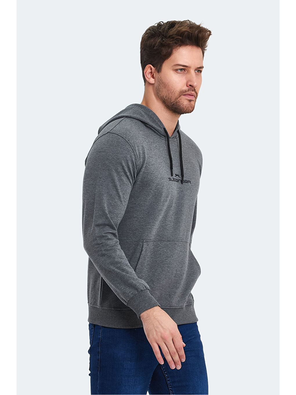 SLAZENGER ONCA Erkek Sweatshirt Koyu Gri - 2