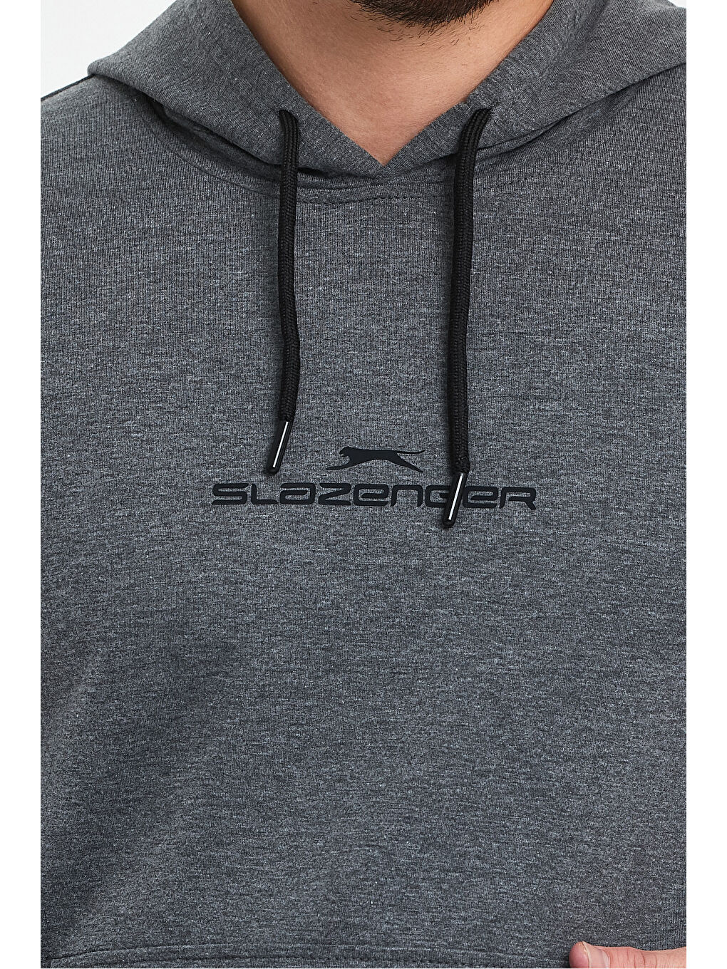 SLAZENGER ONCA Erkek Sweatshirt Koyu Gri - 3