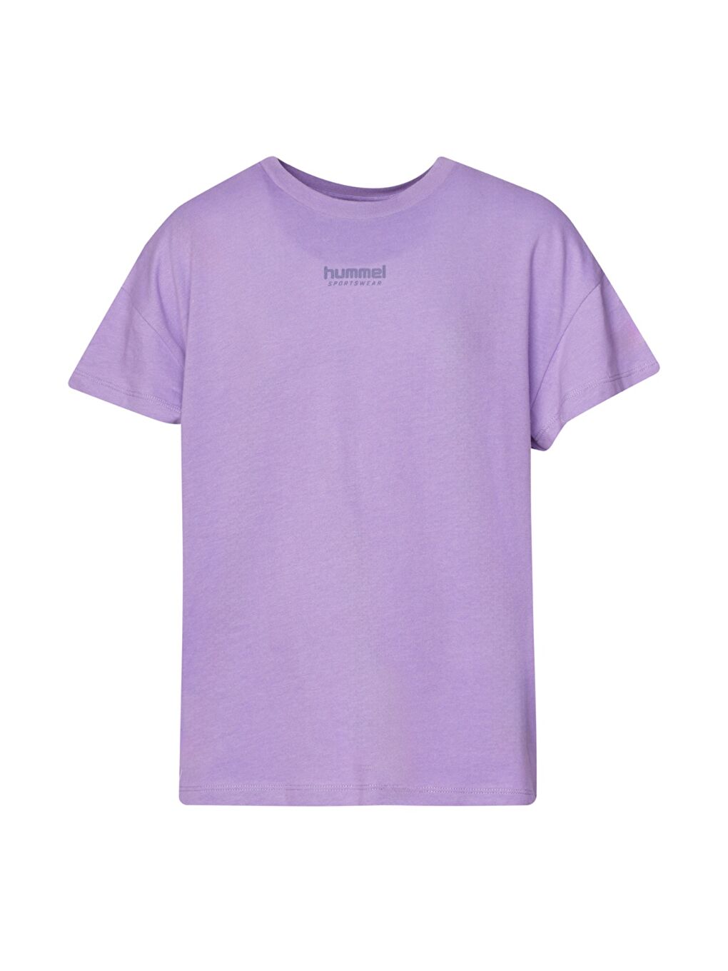 Peter Oversize Erkek Çocuk Mor Yuvarlak Yaka Tişört-1