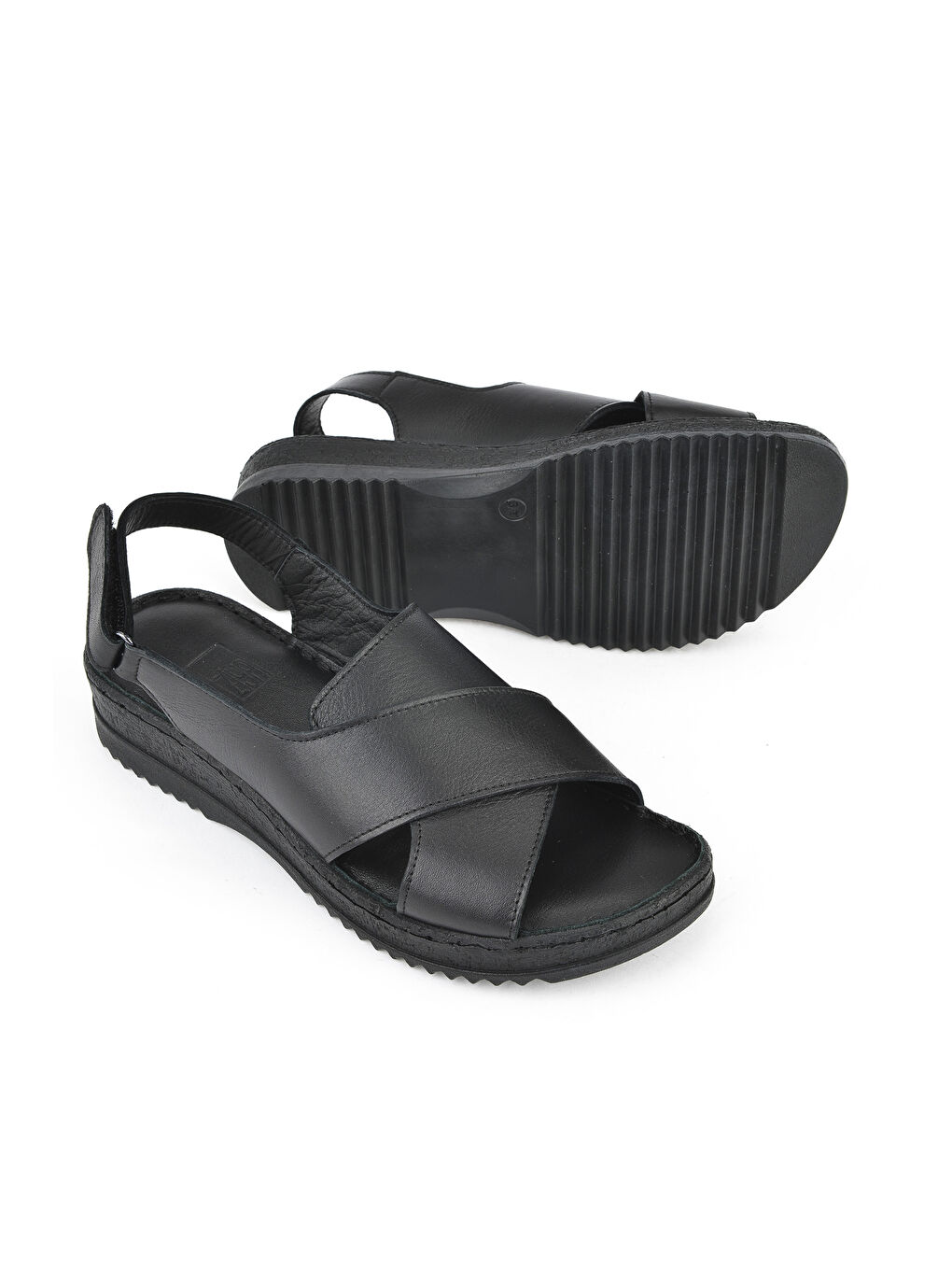Kadın Hakiki Deri Sandalet 1511051Z036 Siyah-3