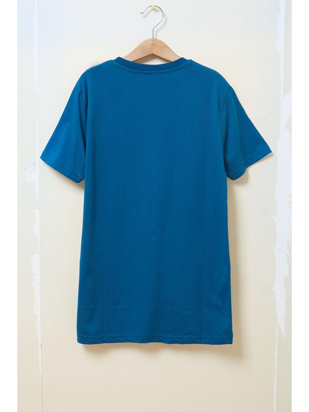 İndigo Yazı Şeritli Çantalı Erkek Çocuk Tişört 17607-2