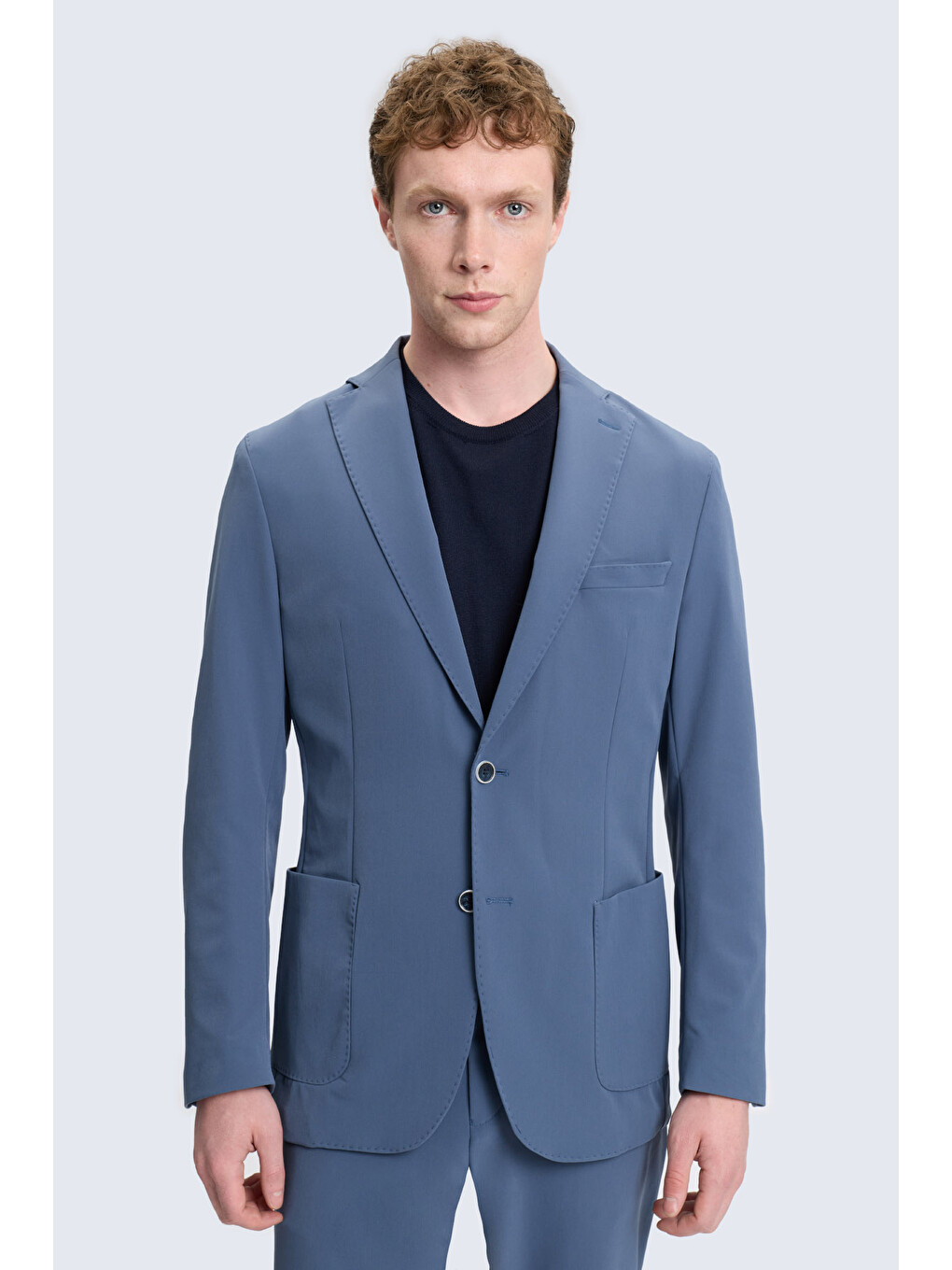 İndigo Slim Fit Mono Yaka Casual Takım Elbise-1