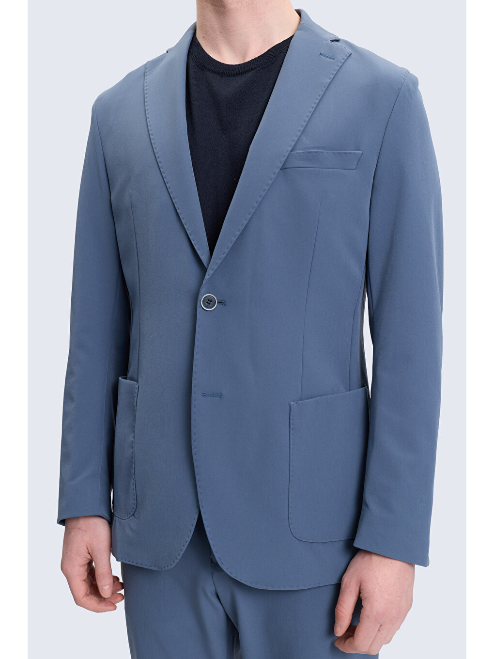 İndigo Slim Fit Mono Yaka Casual Takım Elbise-2