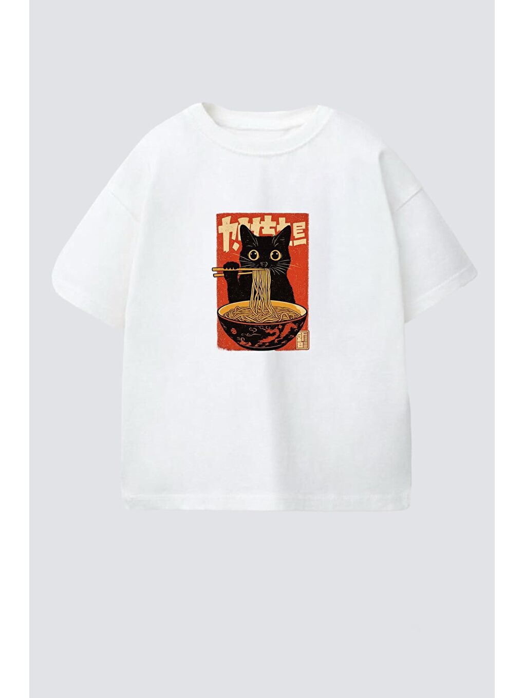 Ekru Erkek Çocuk Pamuklu Bisiklet Yaka Baskılı T-Shirt