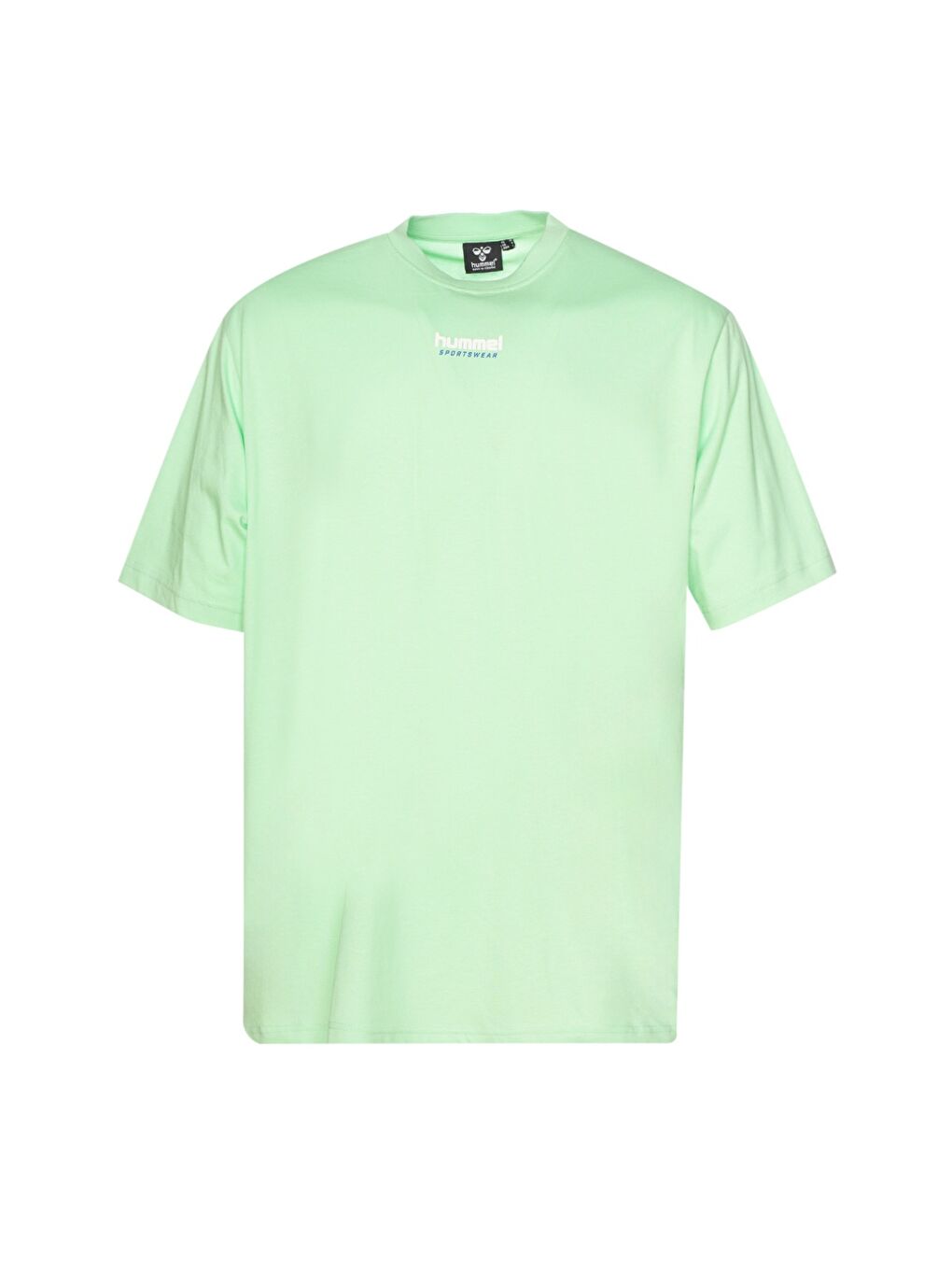 Lessi Oversize Erkek Yeşil Yuvarlak Yaka Tişört-1