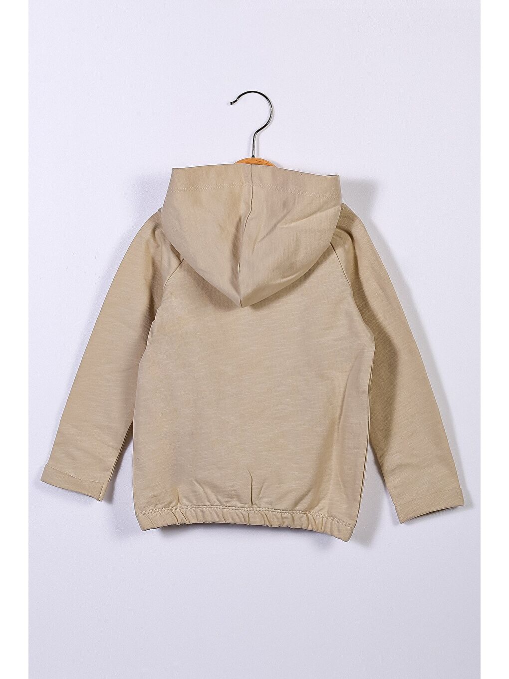Bej Unisex Çocuk Kapüşonlu Sweatshirt (12Ay-6Yaş)-1