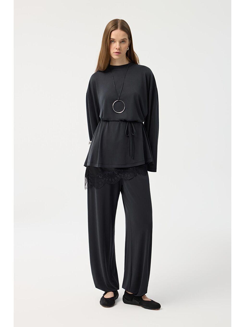 Modal Cupra Jogger Pantolon Takım Siyah-1