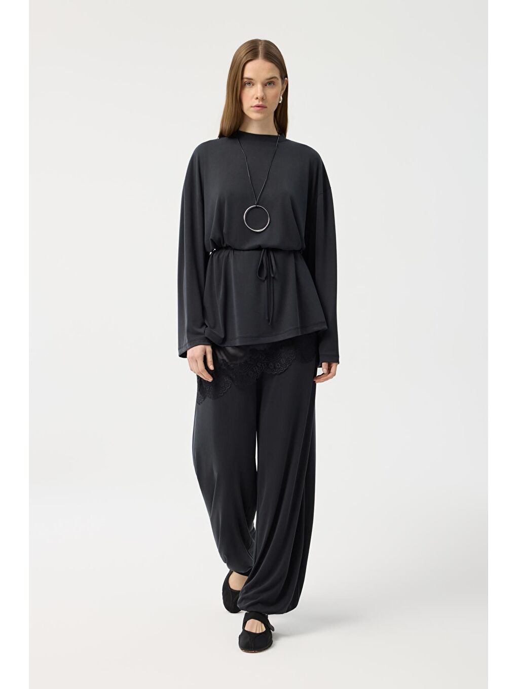 Modal Cupra Jogger Pantolon Takım Siyah-5