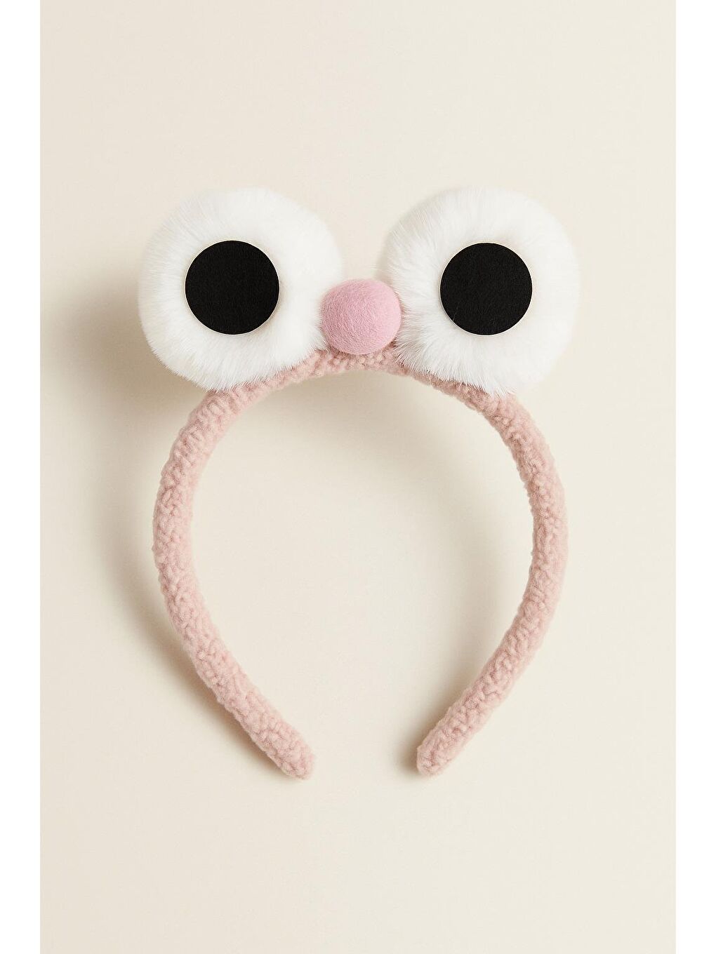 Çocuk Hayvan Gözü Aksesuarlı Taç Pembe