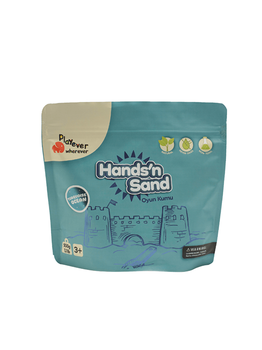 Hands'n Sand Doğal Kinetik Kum 500gr - Mavi-7