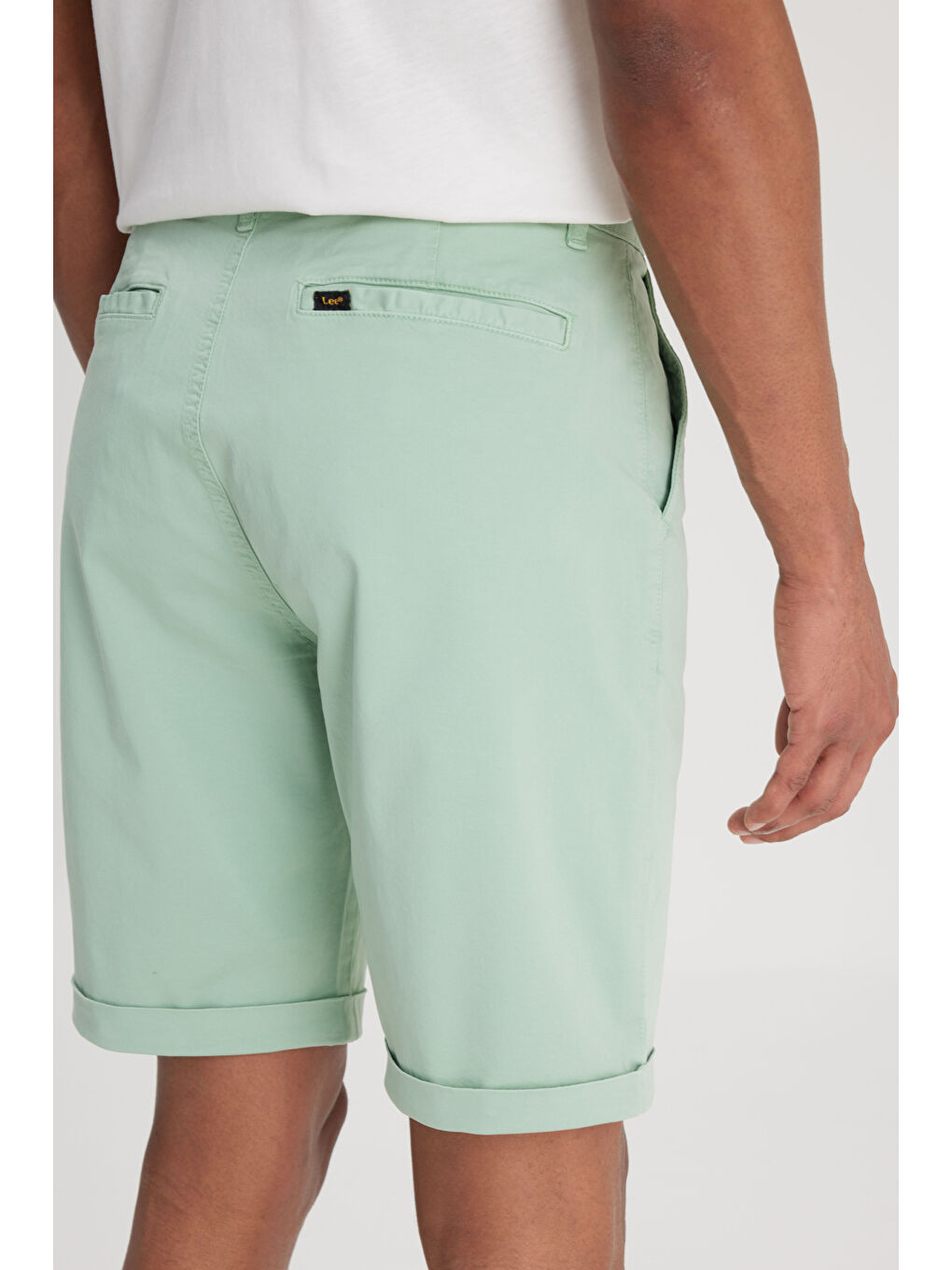 Regular Fit Normal Kesim Normal Bel Mint Yeşili Şort-3