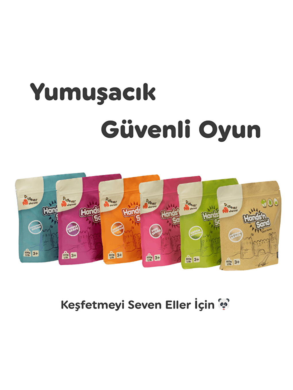 Hands'n Sand Doğal Kinetik Kum 500gr - Mavi-6