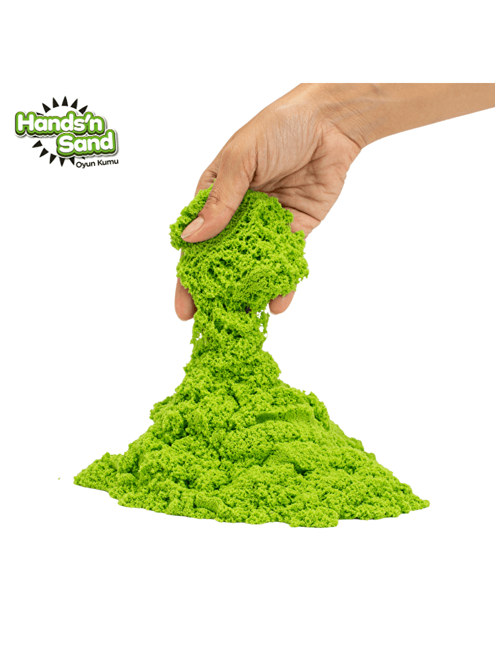 Hands'n Sand Doğal Kinetik Kum 500gr - Yeşil-1