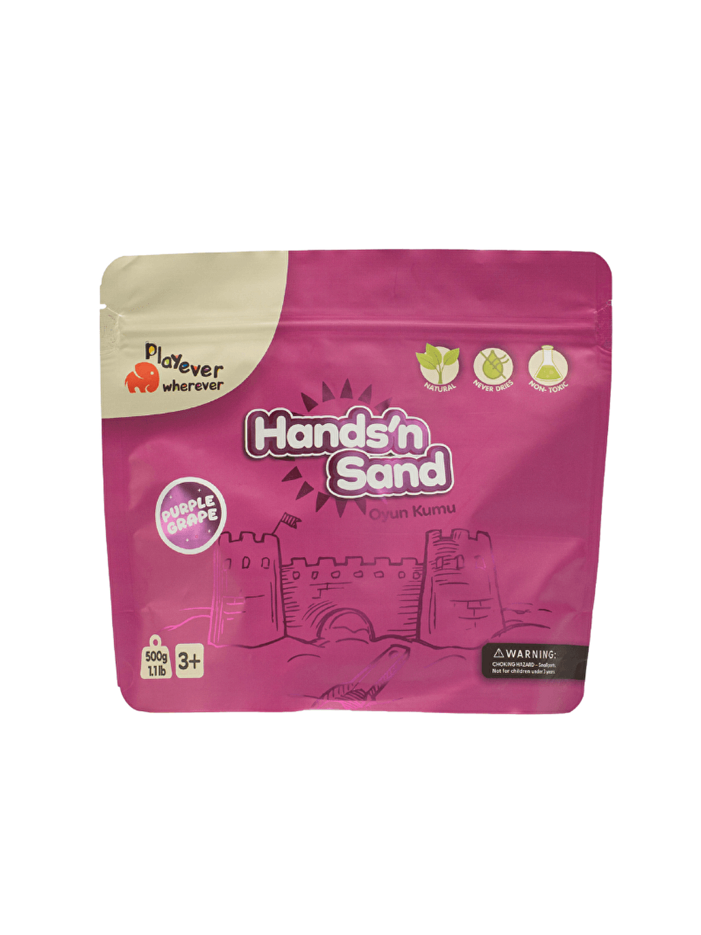 Hands'n Sand Doğal Kinetik Kum 500gr - Mor-7
