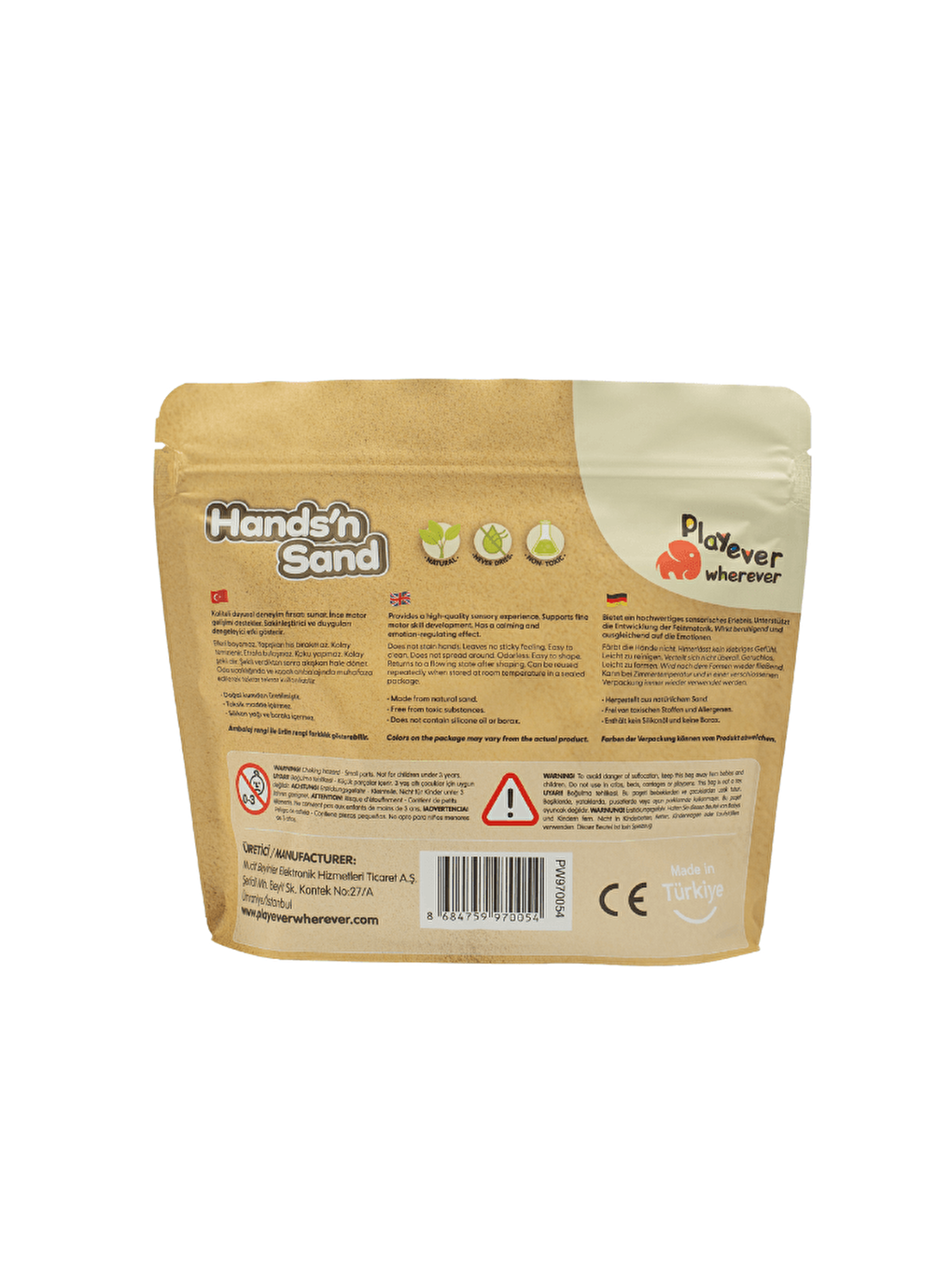 Hands'n Sand Doğal Kinetik Kum 500gr - Naturel-8