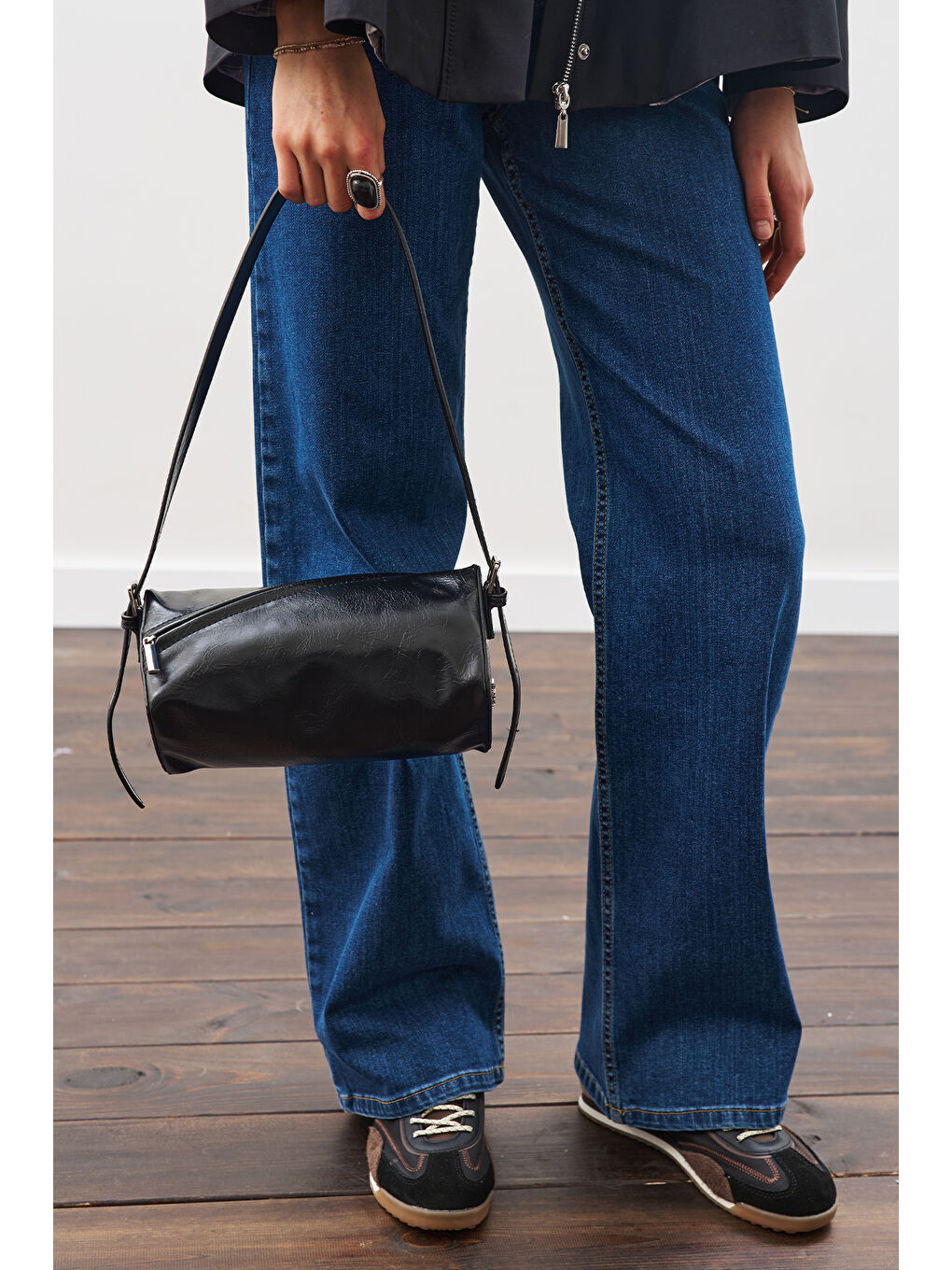 Nour Deri Çanta Siyah-2