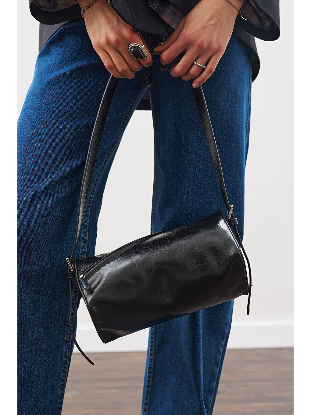 Nour Deri Çanta Siyah-3