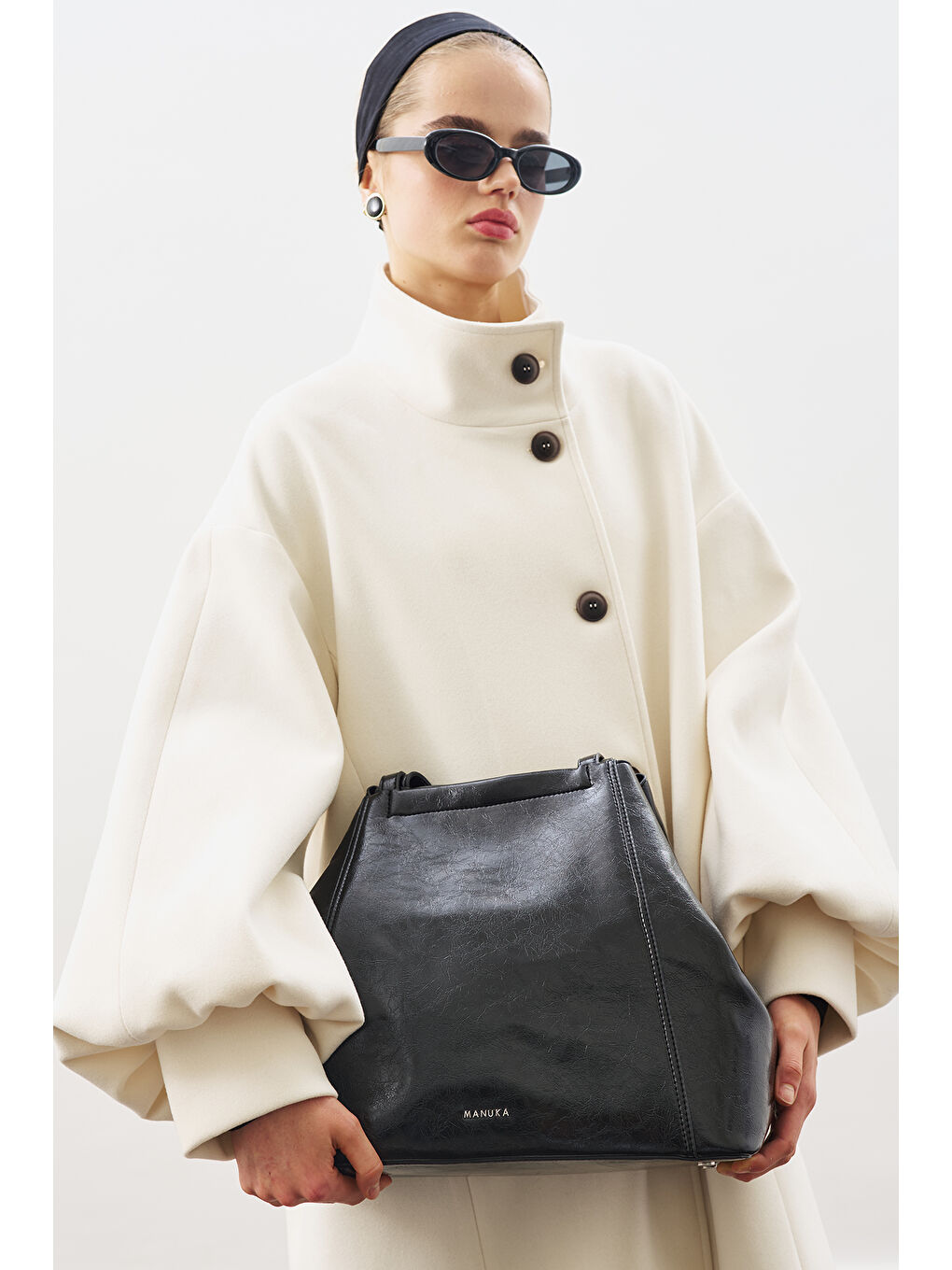 Square Tote Çanta Siyah-1