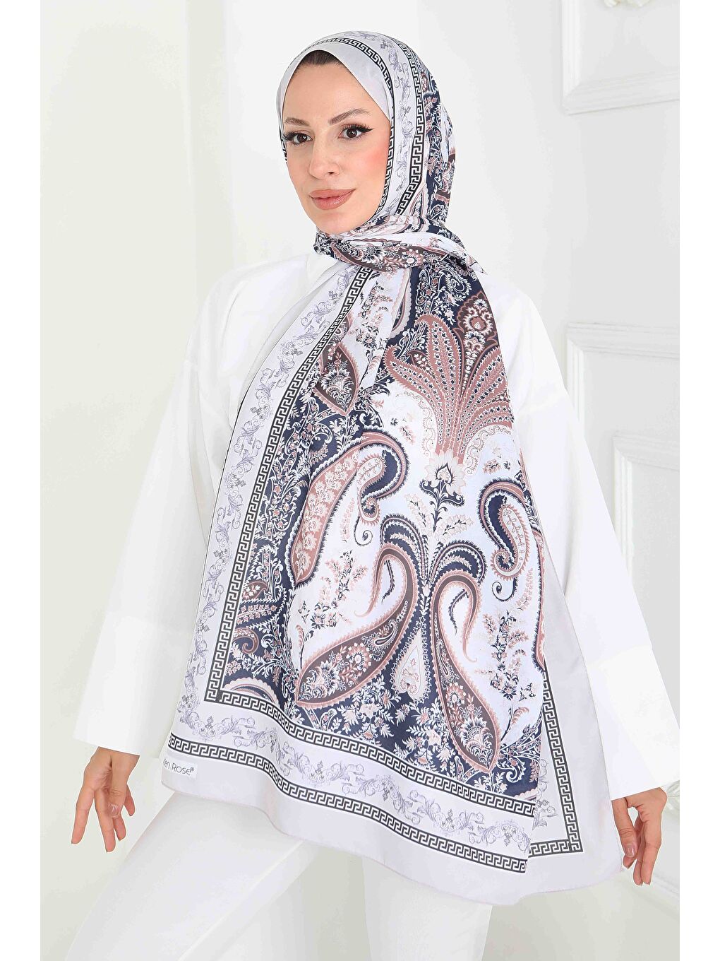 Bej Etnika Soul Serisi Pamuk Şal Tas - 27856-TAS