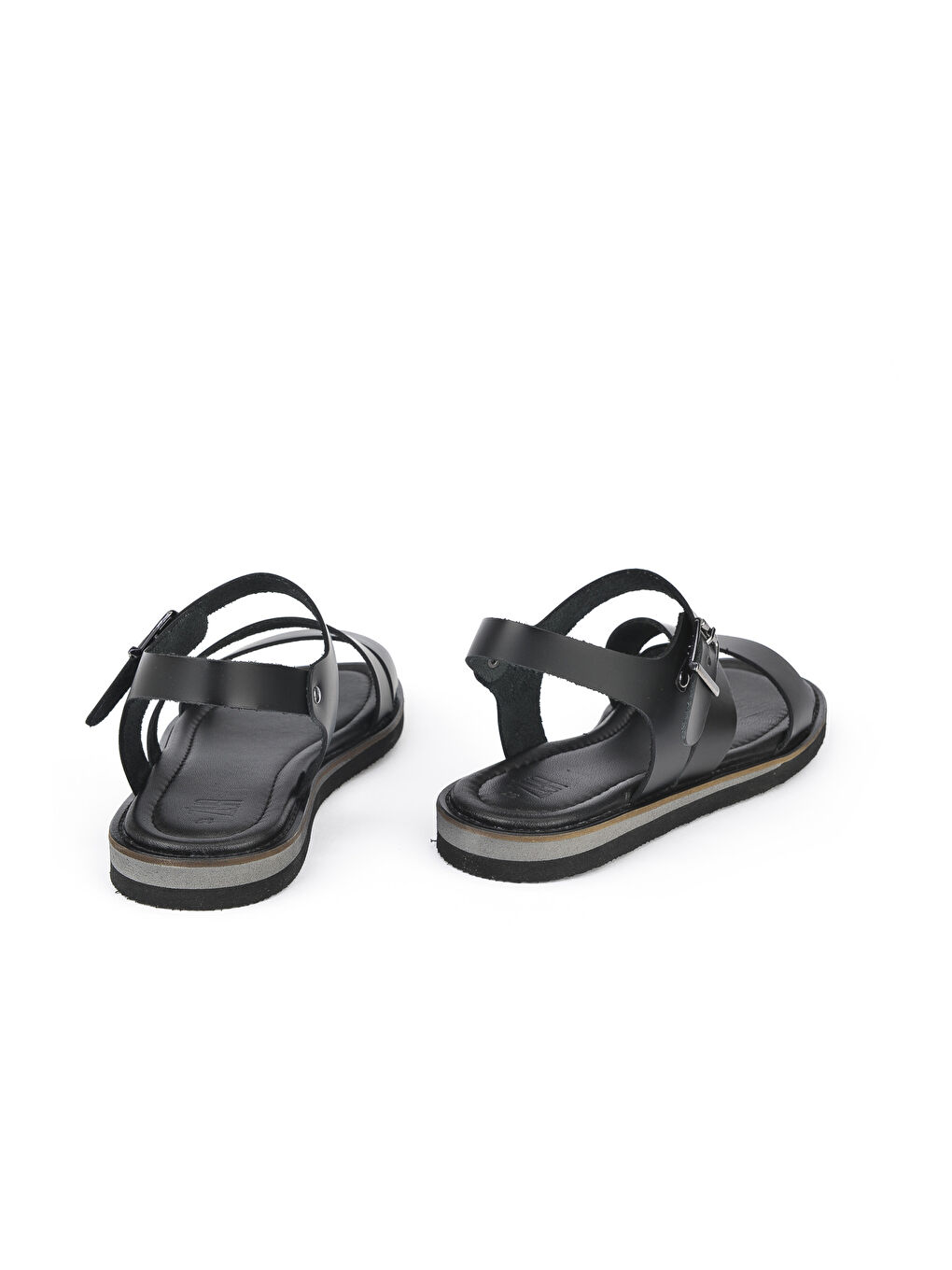 Kadın Hakiki Deri Sandalet 1411009Z410 Siyah-2