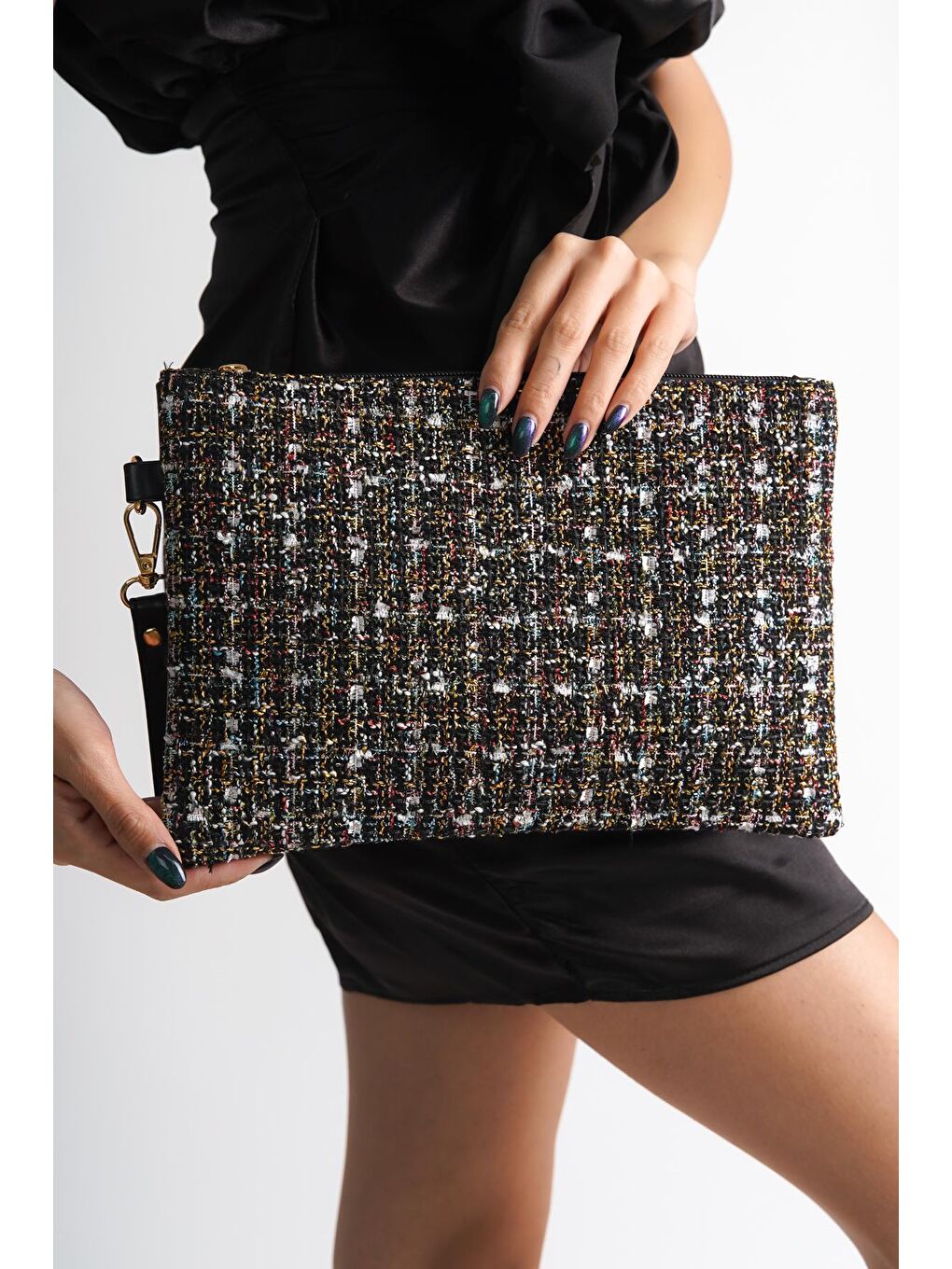 Capone Outfitters Siyah Paris Kadın Clutch Çanta - 3