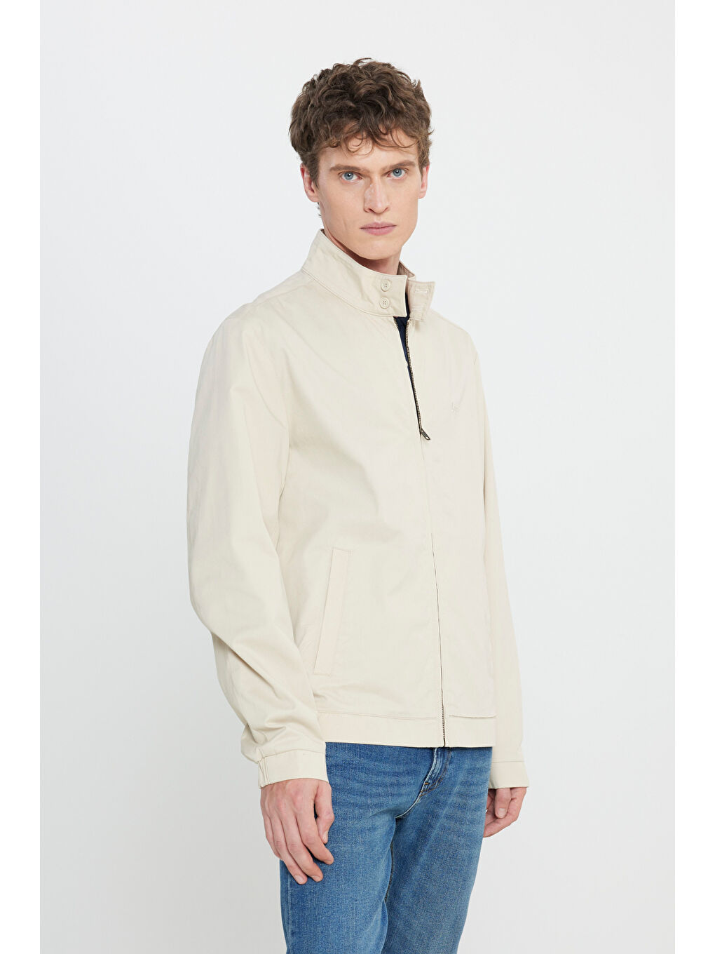 Regular Fit Normal Kesim %100 Pamuk Bej Ceket-1