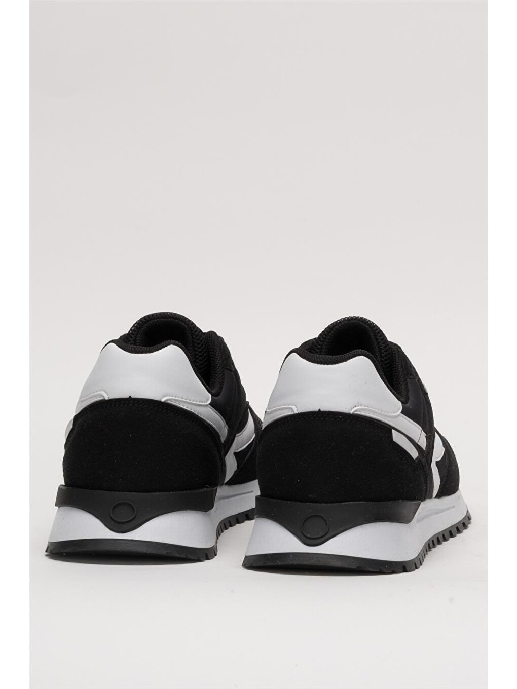 Siyah Erkek Ortopedik Günlük Yürüyüş Koşu Sneaker Spor Ayakkabı Sİyah - Beyaz-3