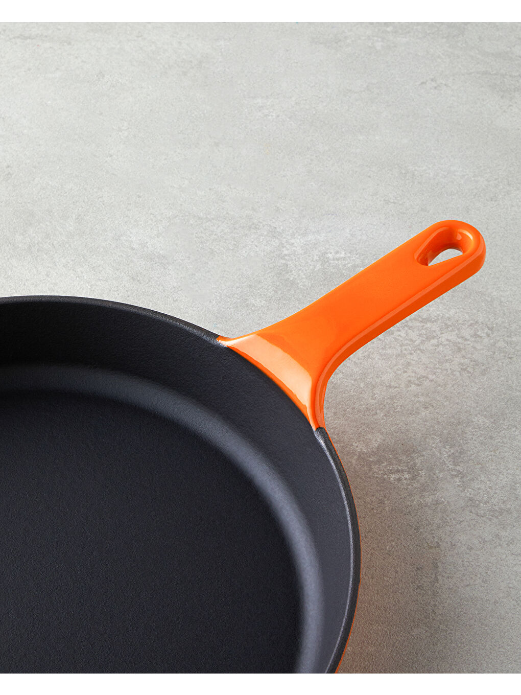 Demir Döküm Yuvarlak Tava Turuncu-1