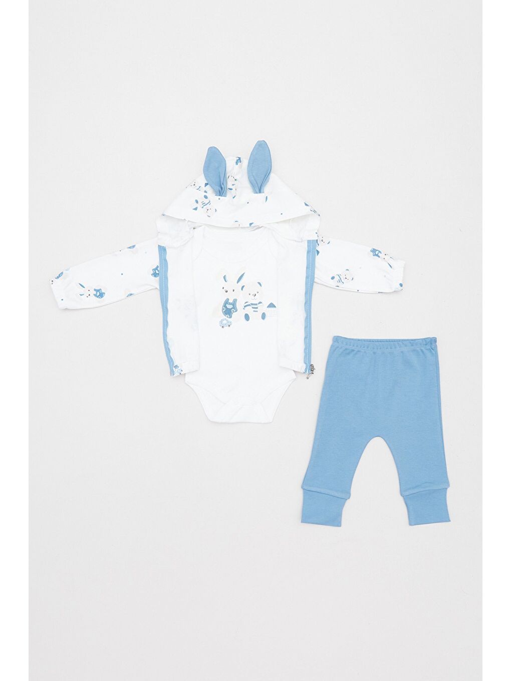 İndigo %100 Pamuk Baskılı 3 Lü Erkek Çocuk Takım-3