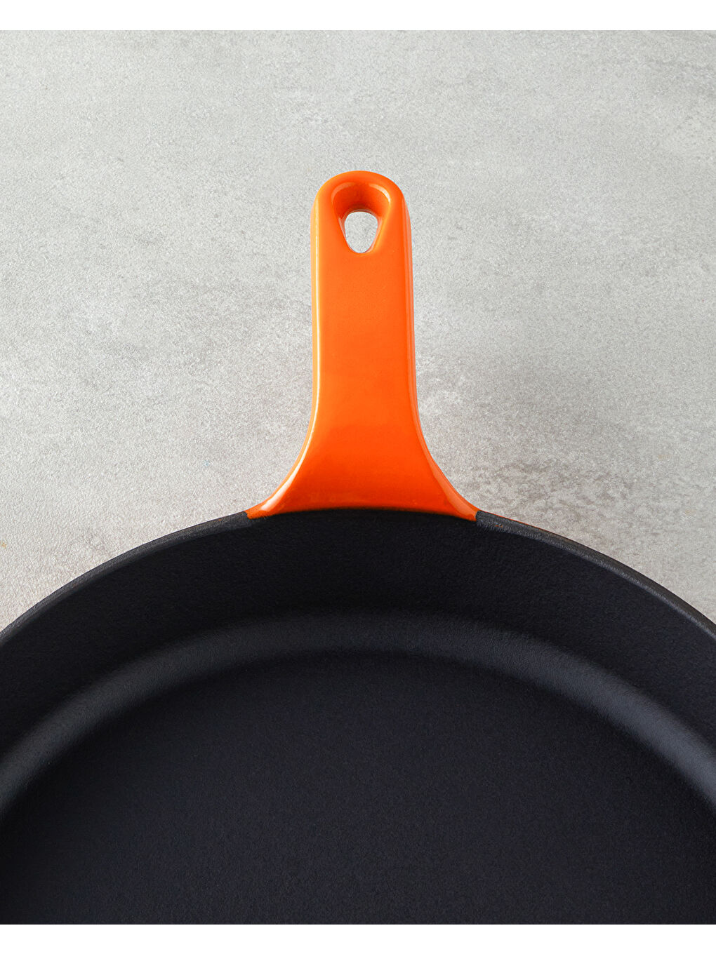 Demir Döküm Yuvarlak Tava Turuncu-2