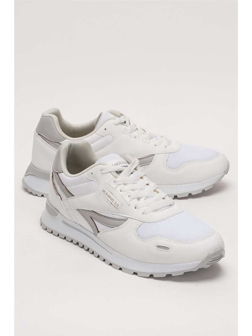 Erkek Ortopedik Günlük Yürüyüş Koşu Sneaker Spor Ayakkabı Beyaz-1