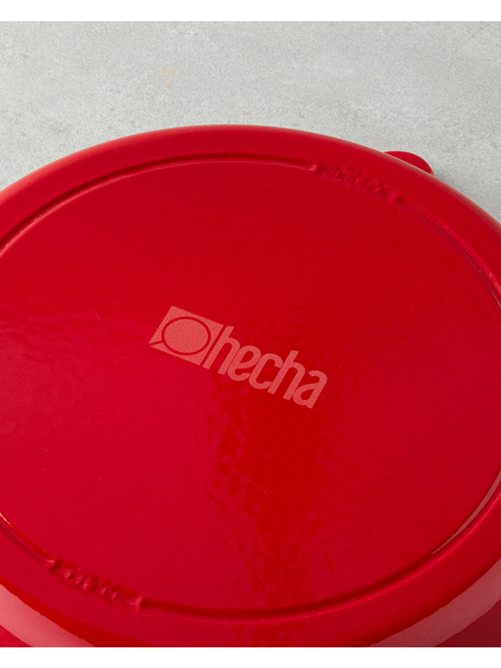 Demir Döküm Yuvarlak Tava Kırmızı-3