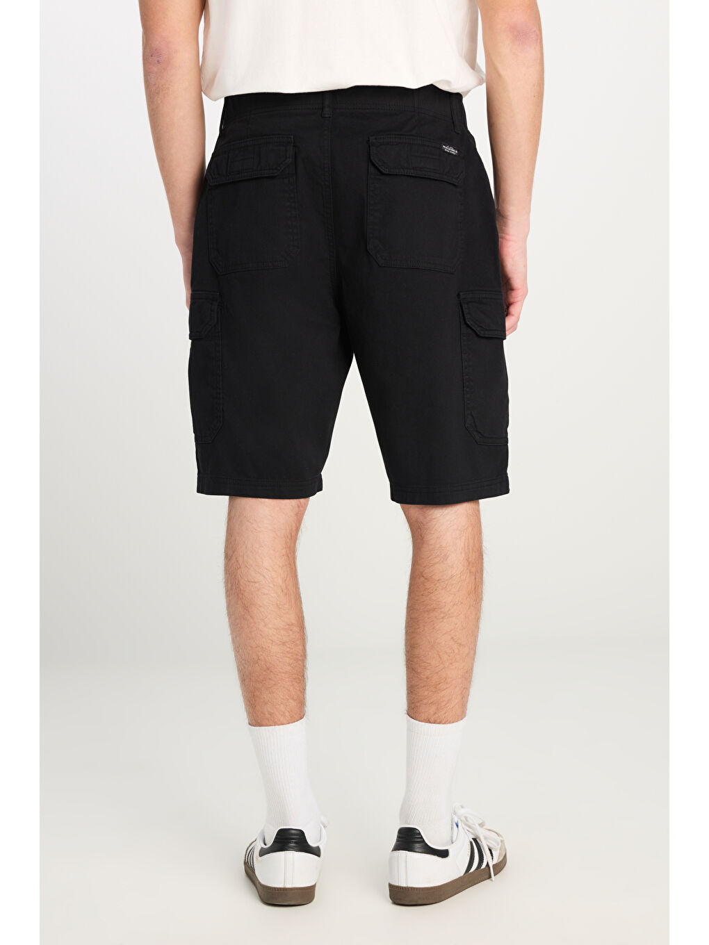 Regular Fit Normal Kesim Normal Bel Siyah Şort-3