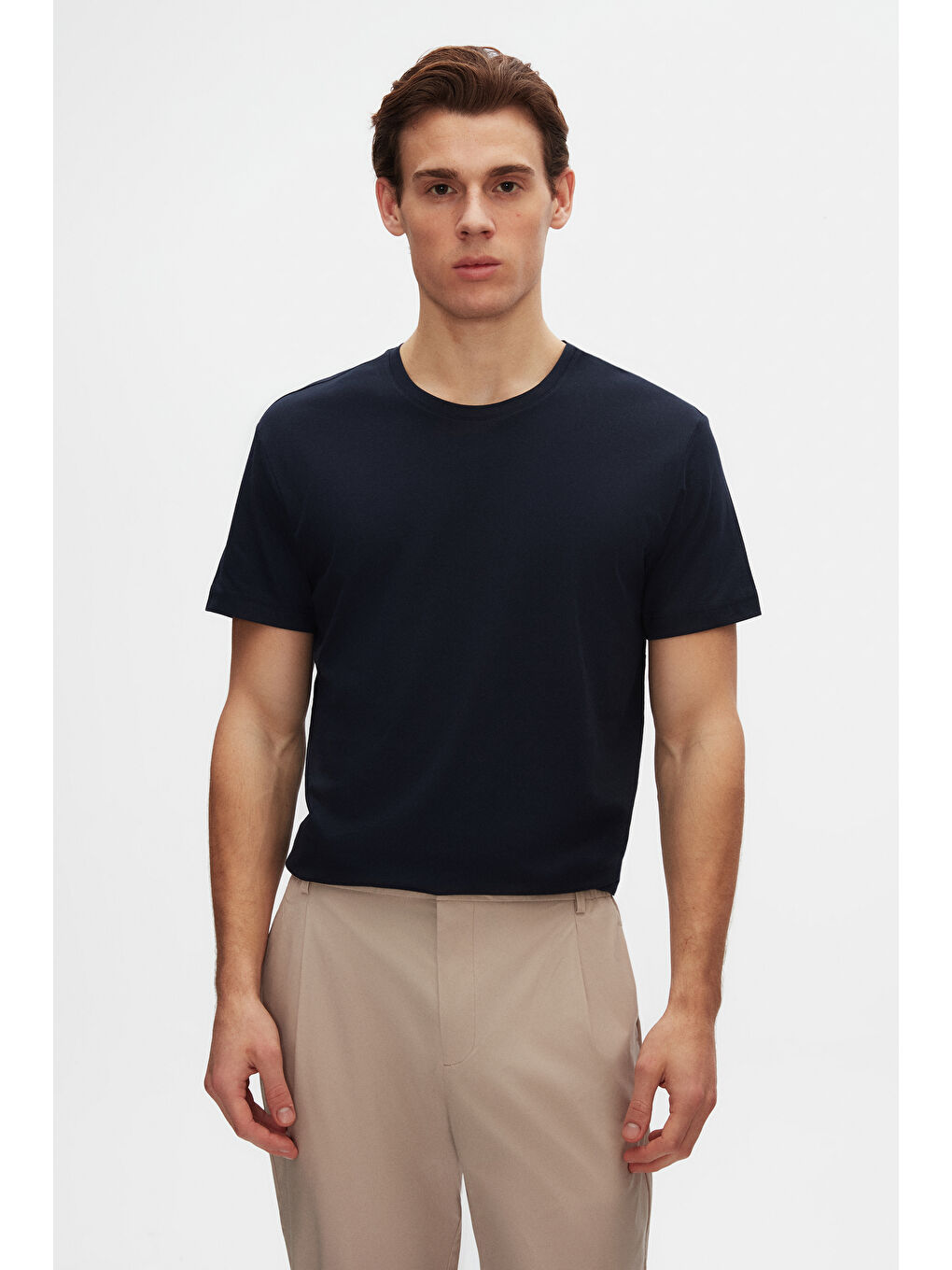 Comfort Lacivert %100 Pamuk Tişört-1