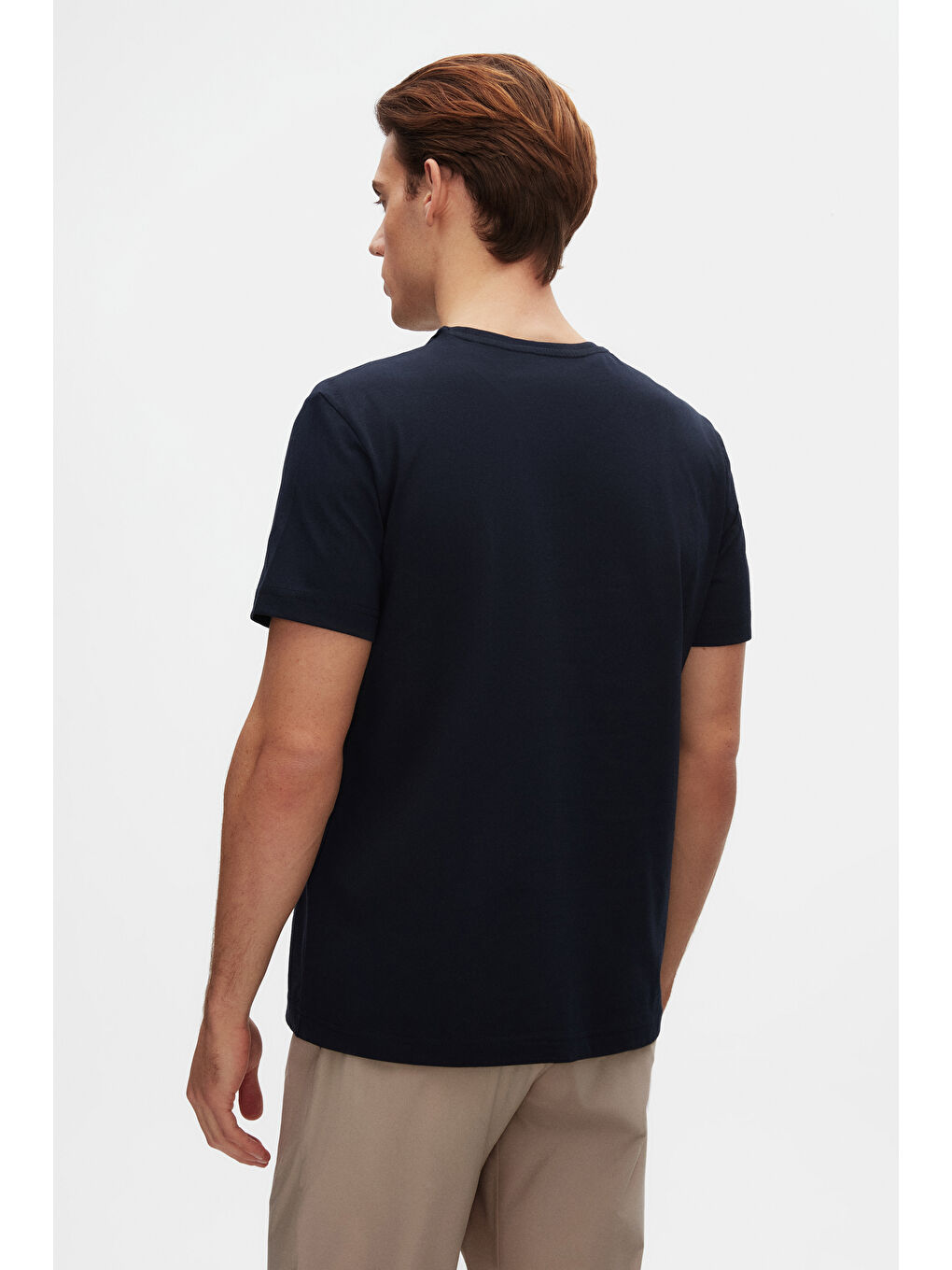 Comfort Lacivert %100 Pamuk Tişört-2