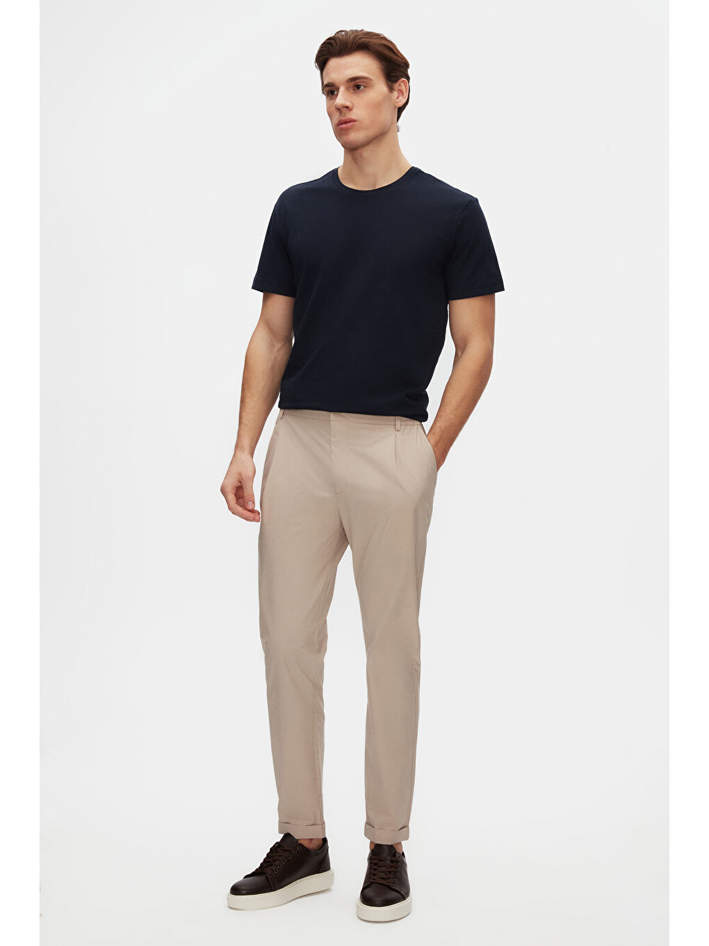 Comfort Lacivert %100 Pamuk Tişört-3