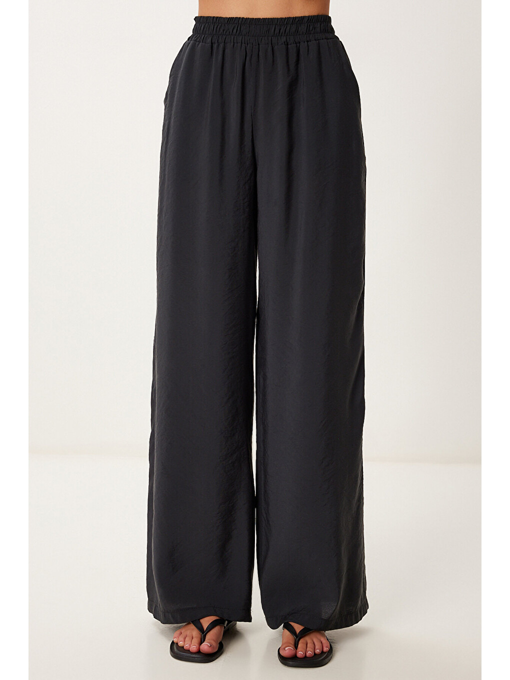 Siyah Modal Bluz Pantolon Takım SİYAH LMC0059-3