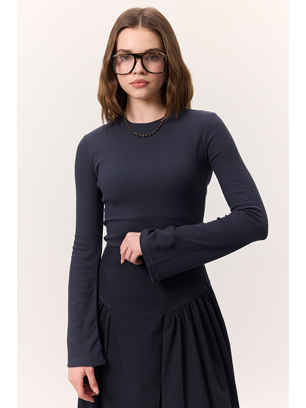 Evaze Kollu Body Lacivert-3